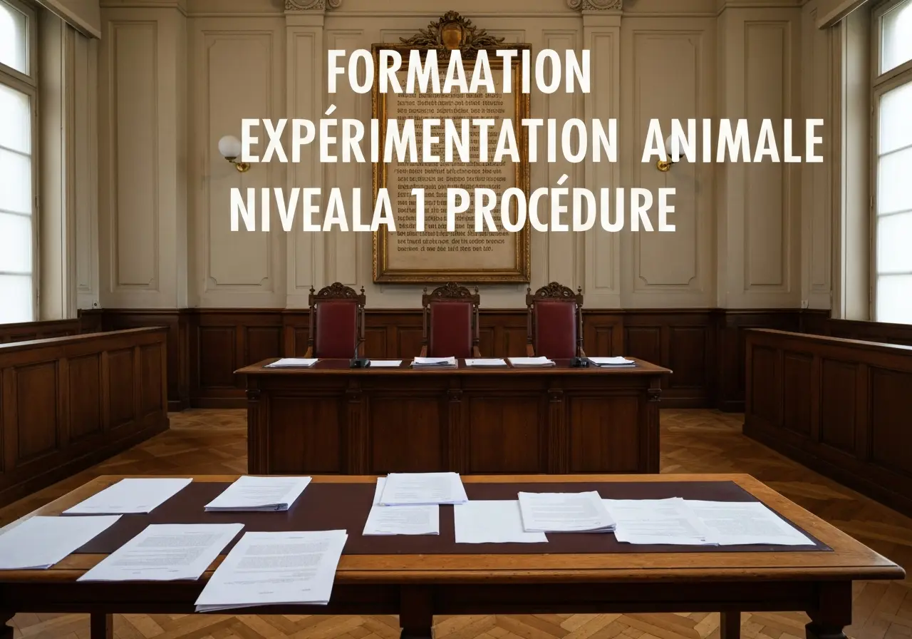 Formation Expérimentation Animale Niveau 1 Procédure : Comprendre les Obligations Légales